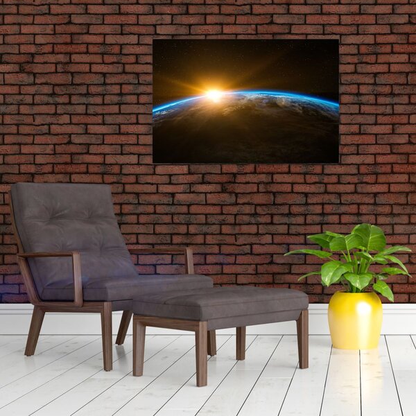 Slika planeta Zemlje iz svemira (90x60 cm)