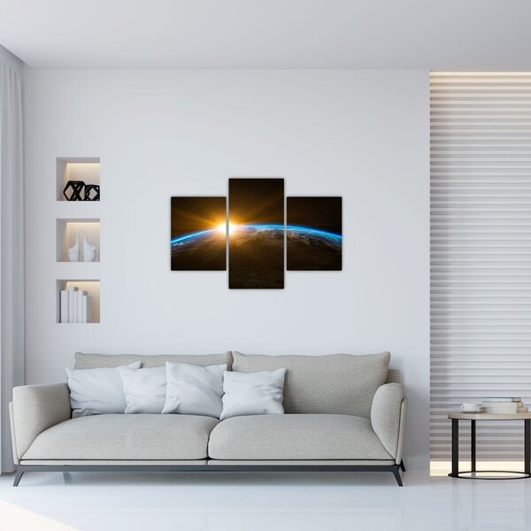 Slika planeta Zemlje iz svemira (90x60 cm)