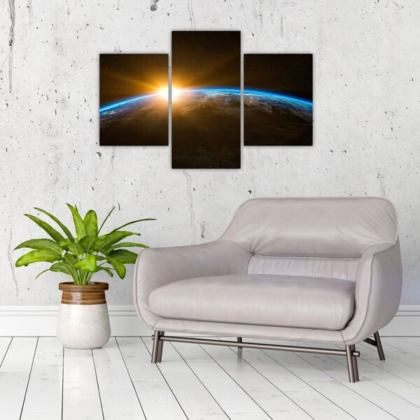 Slika planeta Zemlje iz svemira (90x60 cm)