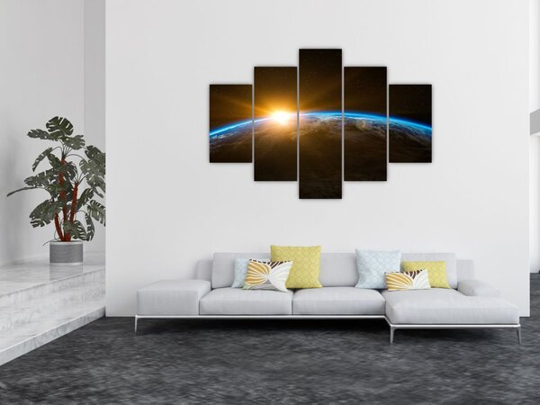 Slika planeta Zemlje iz svemira (150x105 cm)