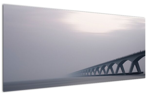 Slika mosta u magli (120x50 cm)