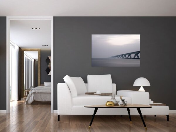 Slika mosta u magli (90x60 cm)
