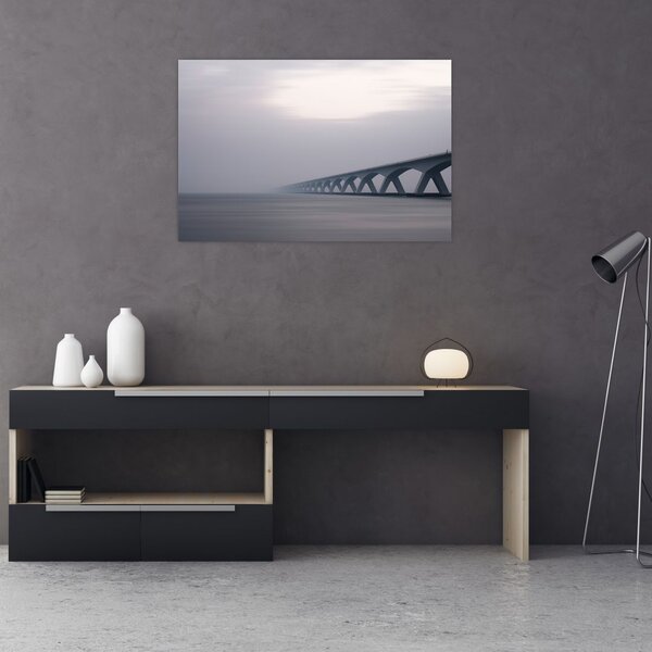 Slika mosta u magli (90x60 cm)