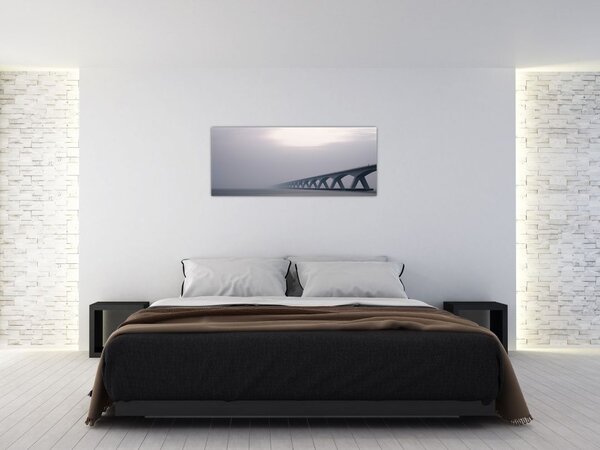 Slika mosta u magli (120x50 cm)