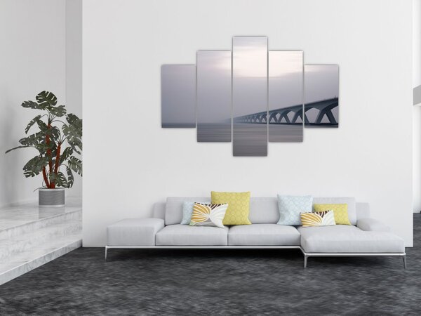 Slika mosta u magli (150x105 cm)