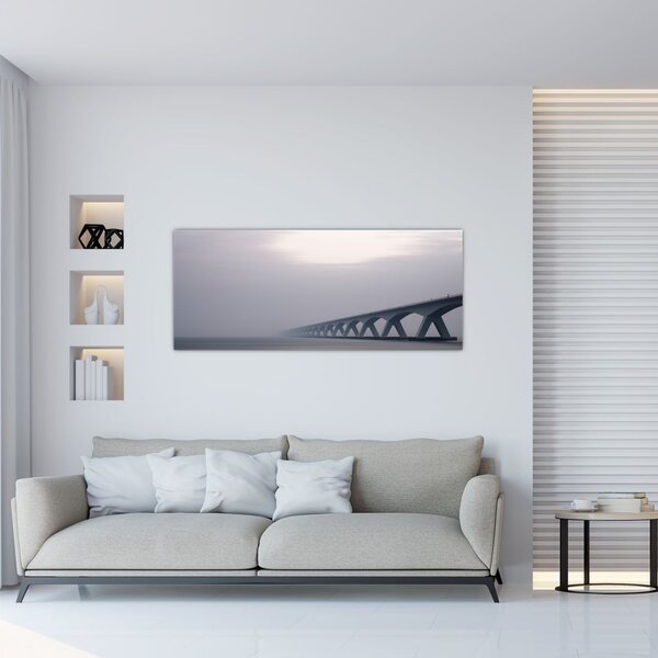 Slika mosta u magli (120x50 cm)