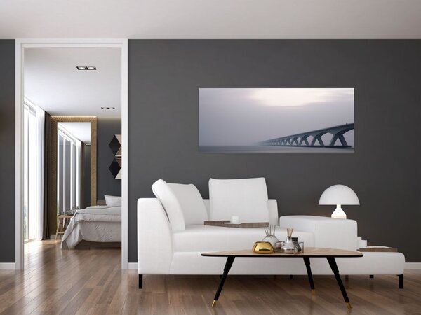 Slika mosta u magli (120x50 cm)