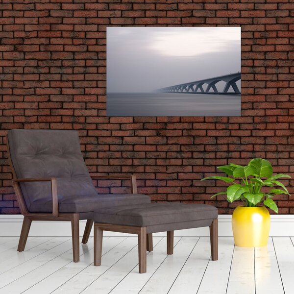 Slika mosta u magli (90x60 cm)