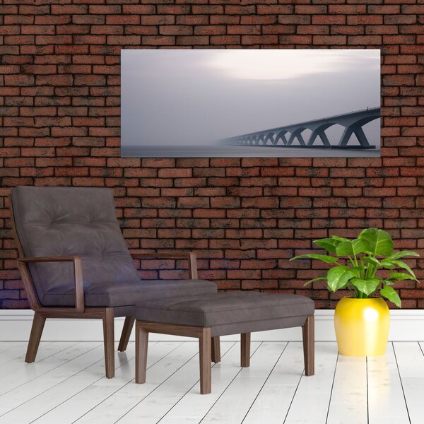 Slika mosta u magli (120x50 cm)