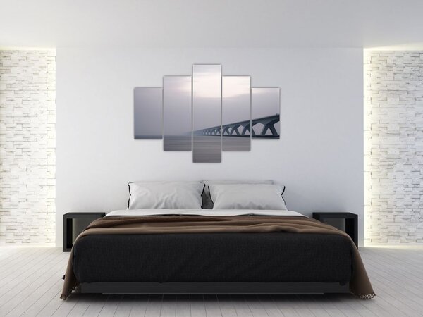 Slika mosta u magli (150x105 cm)