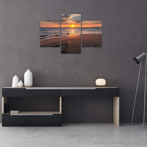 Slika srca u pijesku (90x60 cm)