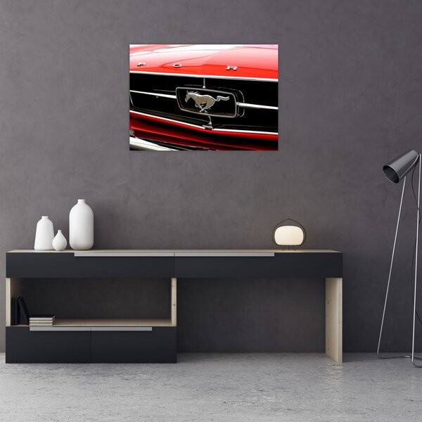 Slika - Detalj crvenog automobila (70x50 cm)