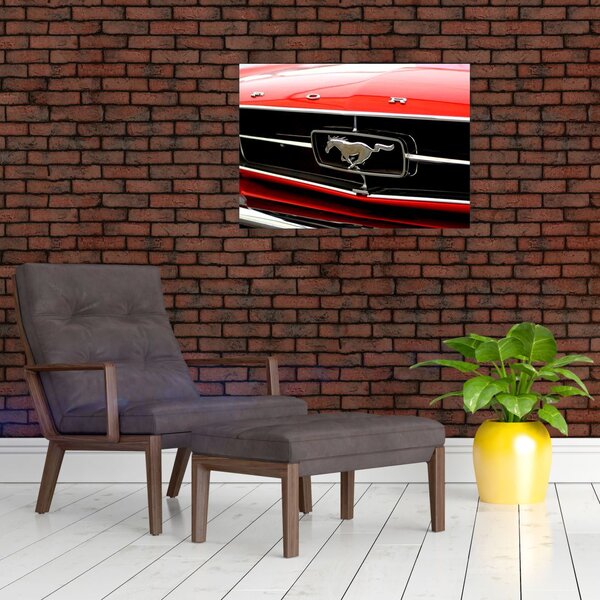 Slika - Detalj crvenog automobila (70x50 cm)