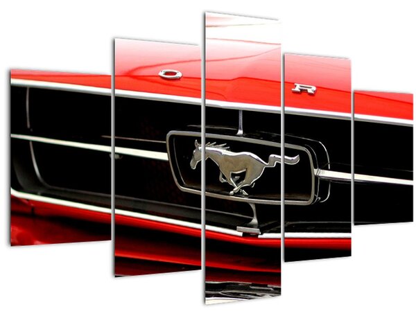 Slika - Detalj crvenog automobila (150x105 cm)