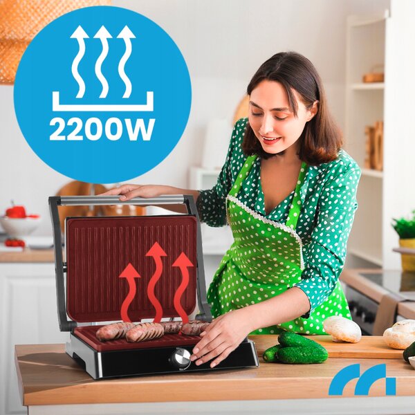 Električni roštilj i aparat za sendviče MALTEC SM3000W 2200W