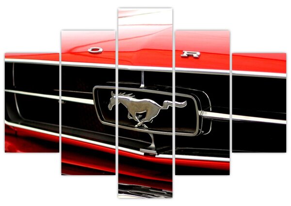 Slika - Detalj crvenog automobila (150x105 cm)