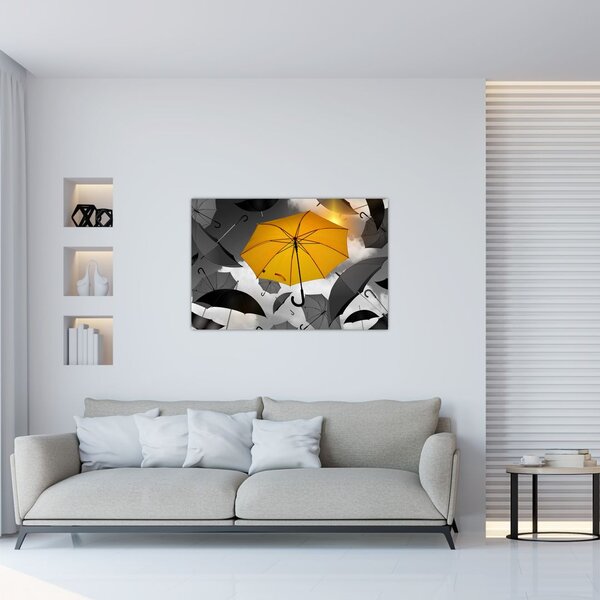 Slika žutog kišobrana (90x60 cm)