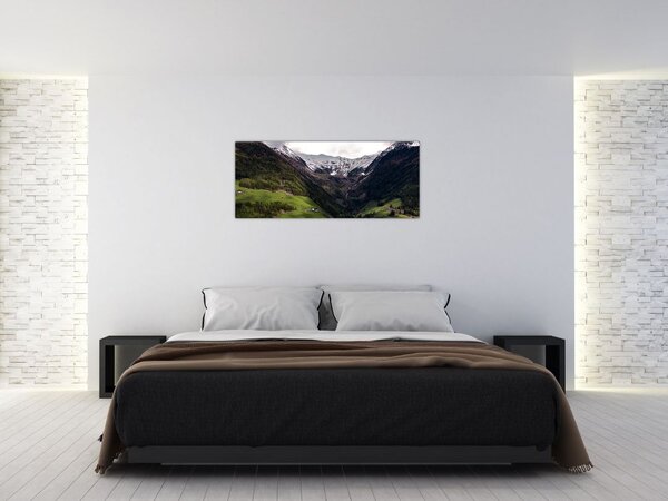 Slika - Dolina pod planinama (120x50 cm)