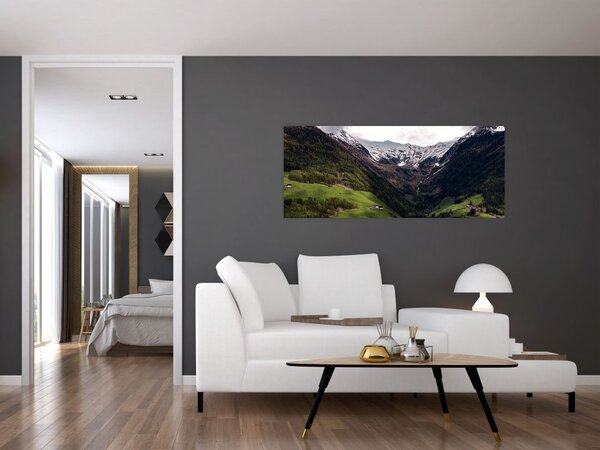 Slika - Dolina pod planinama (120x50 cm)