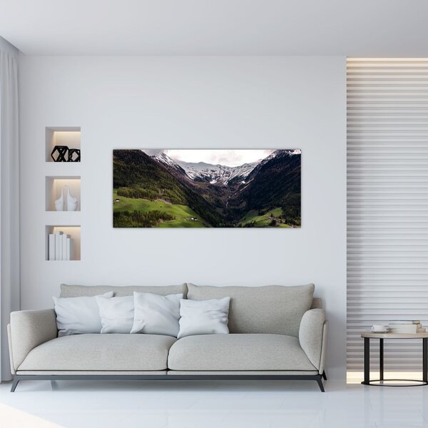 Slika - Dolina pod planinama (120x50 cm)