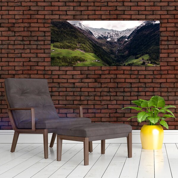 Slika - Dolina pod planinama (120x50 cm)