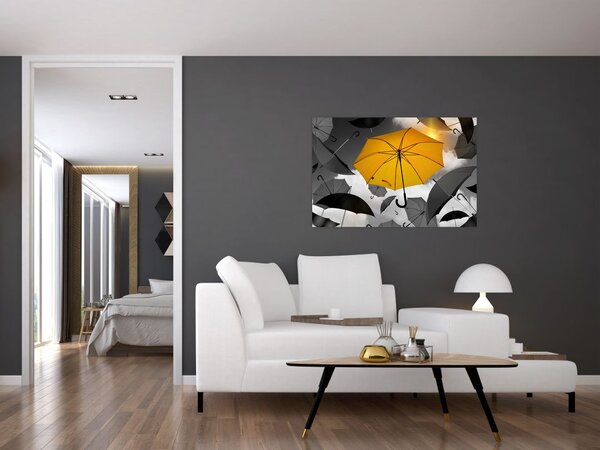 Slika žutog kišobrana (90x60 cm)