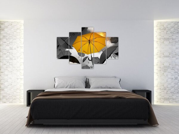 Slika žutog kišobrana (150x105 cm)