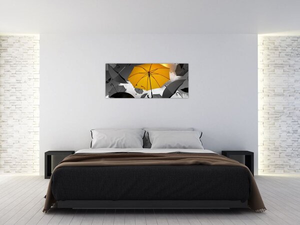 Slika žutog kišobrana (120x50 cm)