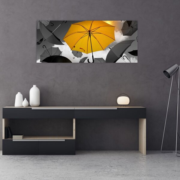 Slika žutog kišobrana (120x50 cm)