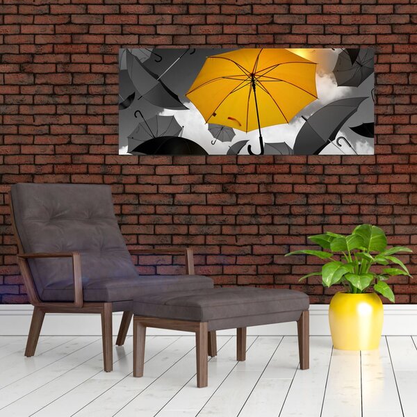 Slika žutog kišobrana (120x50 cm)