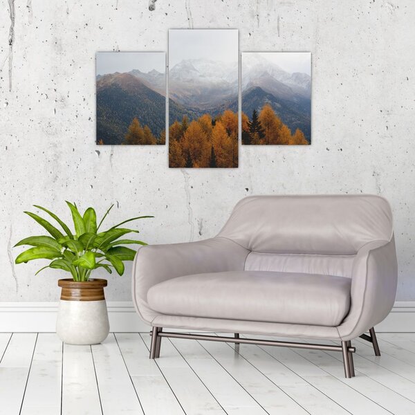 Slika - Pogled na planinske grebene (90x60 cm)