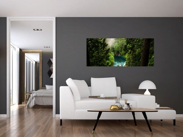 Slika - Pogled između stabala (120x50 cm)