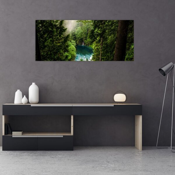 Slika - Pogled između stabala (120x50 cm)