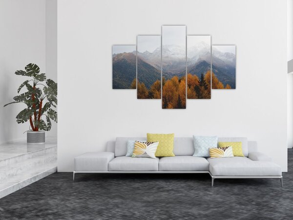 Slika - Pogled na planinske grebene (150x105 cm)