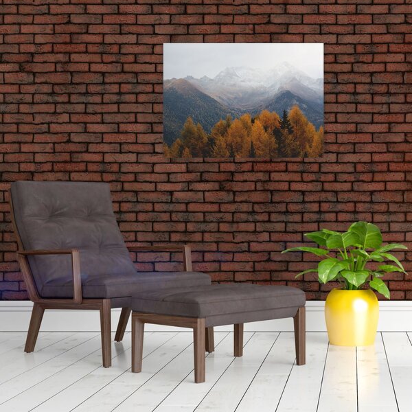 Slika - Pogled na planinske grebene (70x50 cm)