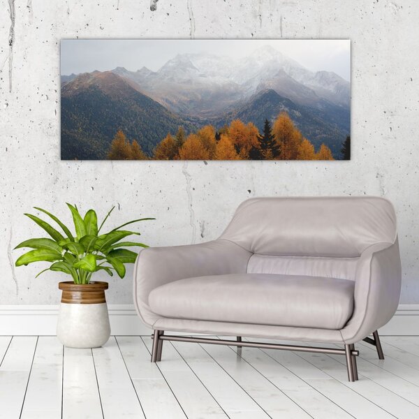 Slika - Pogled na planinske grebene (120x50 cm)