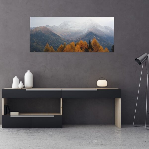 Slika - Pogled na planinske grebene (120x50 cm)