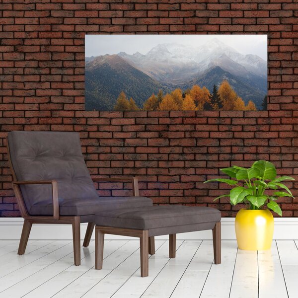 Slika - Pogled na planinske grebene (120x50 cm)