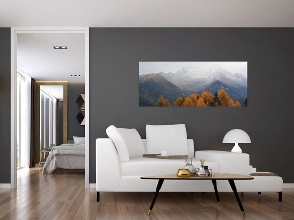 Slika - Pogled na planinske grebene (120x50 cm)
