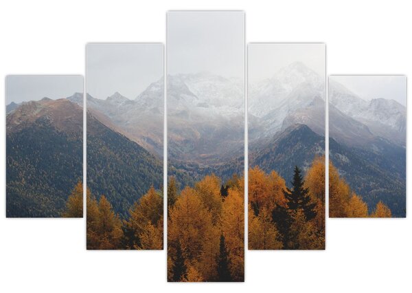 Slika - Pogled na planinske grebene (150x105 cm)