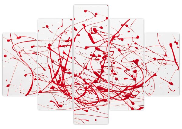 Slika tehnikom drippinga (150x105 cm)
