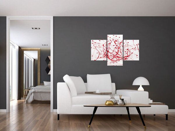 Slika tehnikom drippinga (90x60 cm)