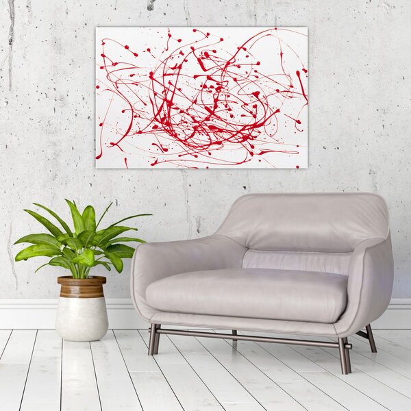 Slika tehnikom drippinga (90x60 cm)