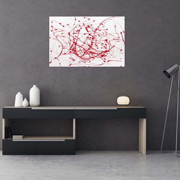 Slika tehnikom drippinga (90x60 cm)