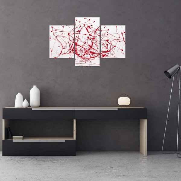 Slika tehnikom drippinga (90x60 cm)