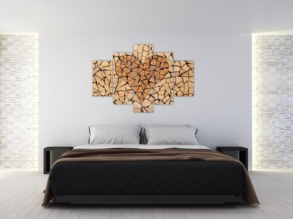 Slika - Srce od drveta (150x105 cm)