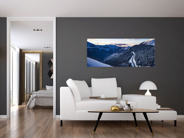 Slika snježne padine (120x50 cm)