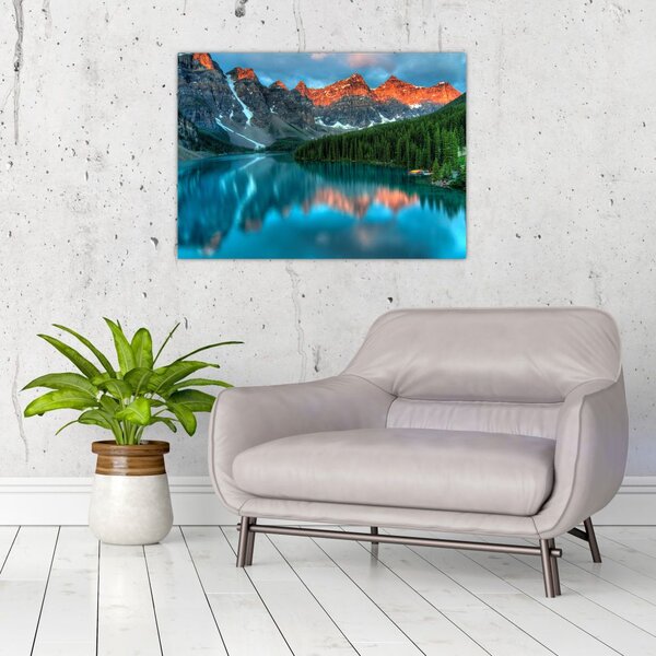 Slika tirkiznog jezera (70x50 cm)