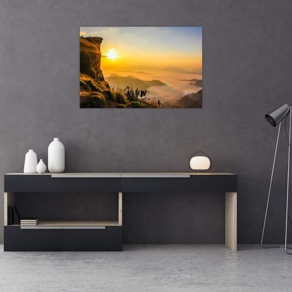 Slika doline u jutarnjoj magli (90x60 cm)