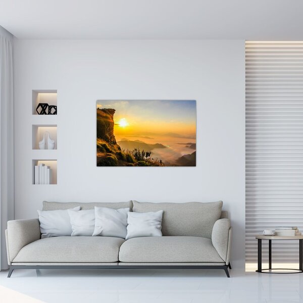 Slika doline u jutarnjoj magli (90x60 cm)